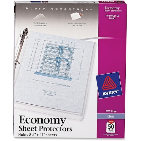 Avery Protector, Sheet, Nonstck, Clr AVE74090